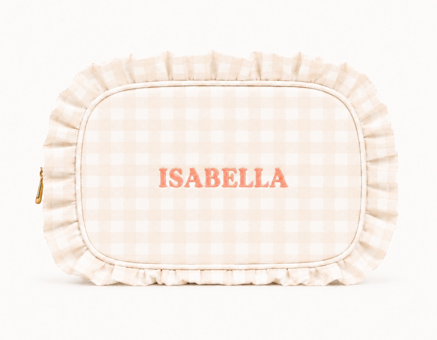 The Personalised Ruffle Washbag