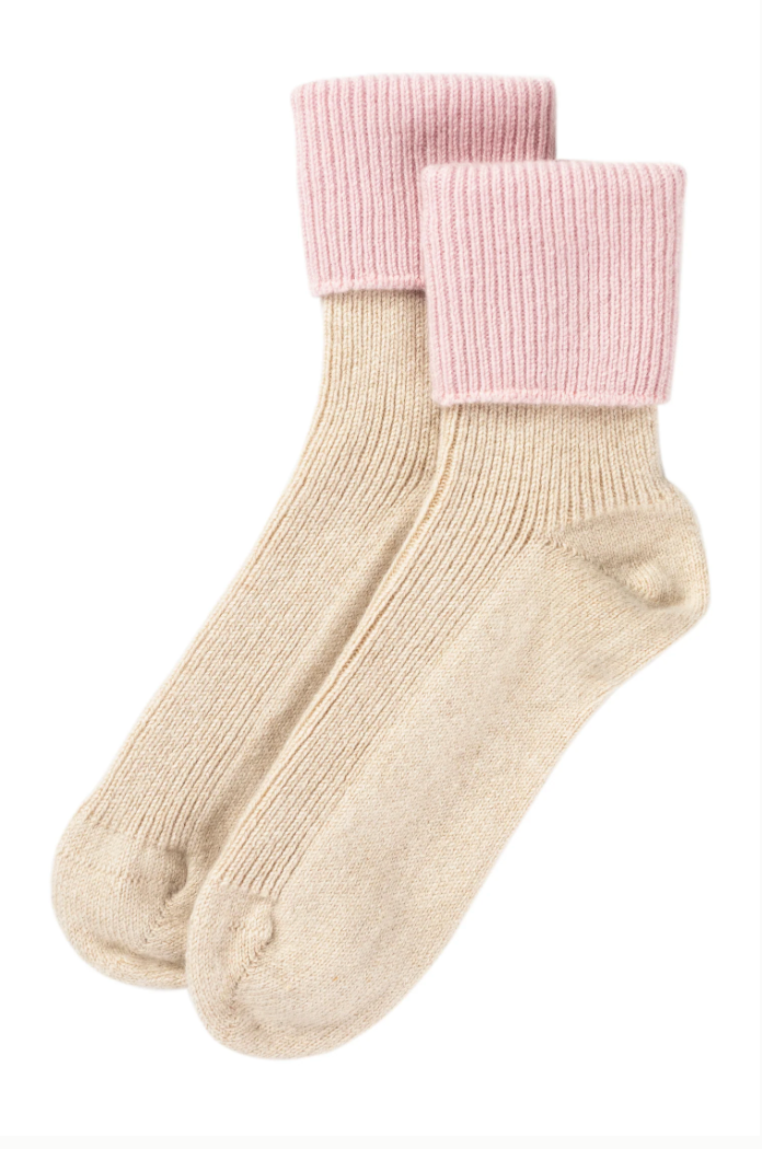 Ivory & Rose Cashmere Bed Socks