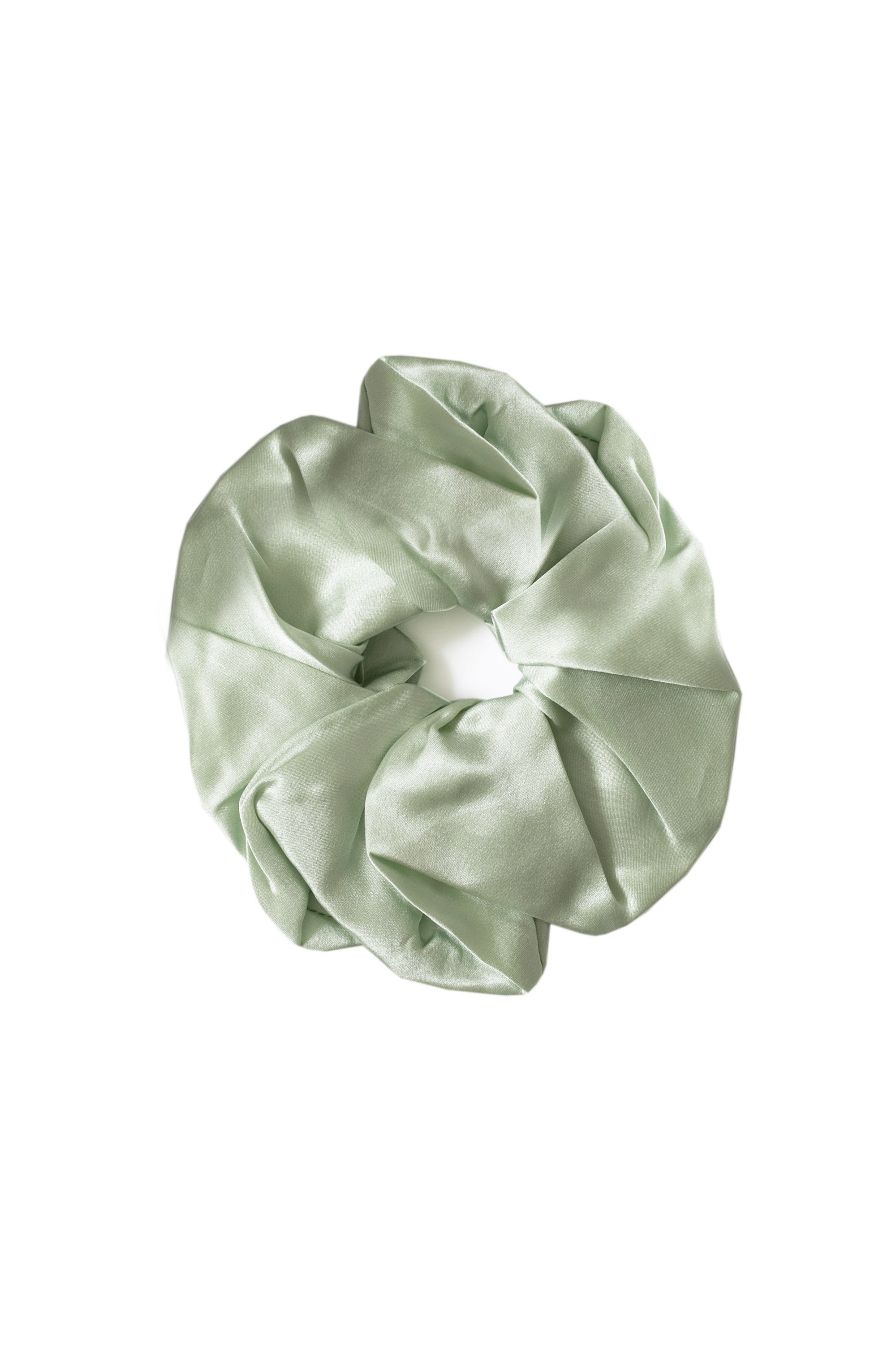 Silk Scrunchie Green