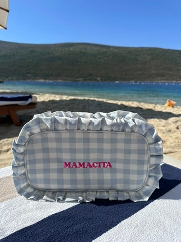 The Personalised Ruffle Washbag
