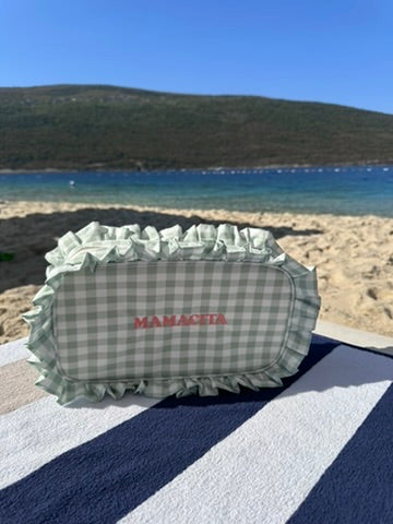 The Personalised Ruffle Washbag