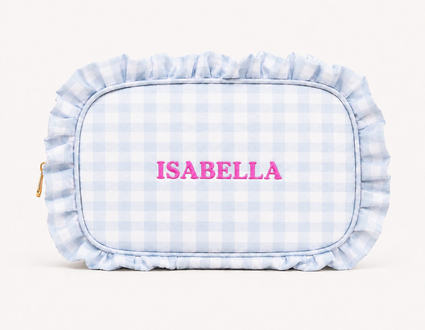 The Personalised Ruffle Washbag