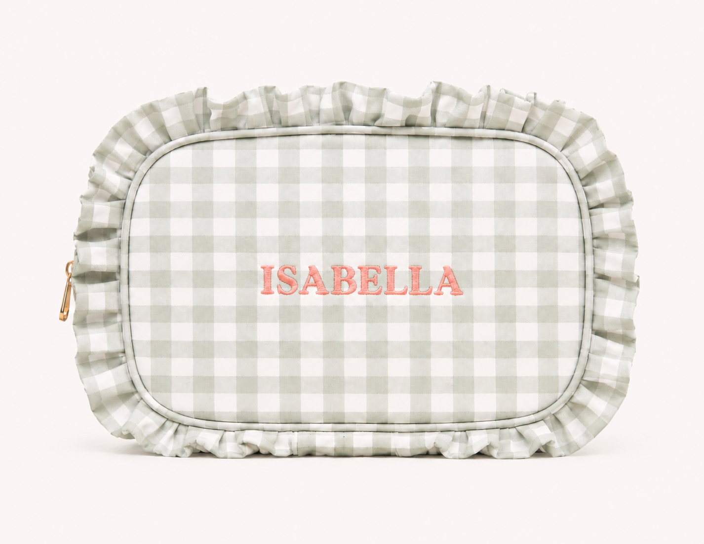 The Personalised Ruffle Washbag