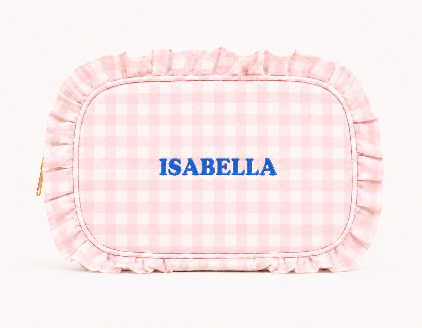 The Personalised Ruffle Washbag
