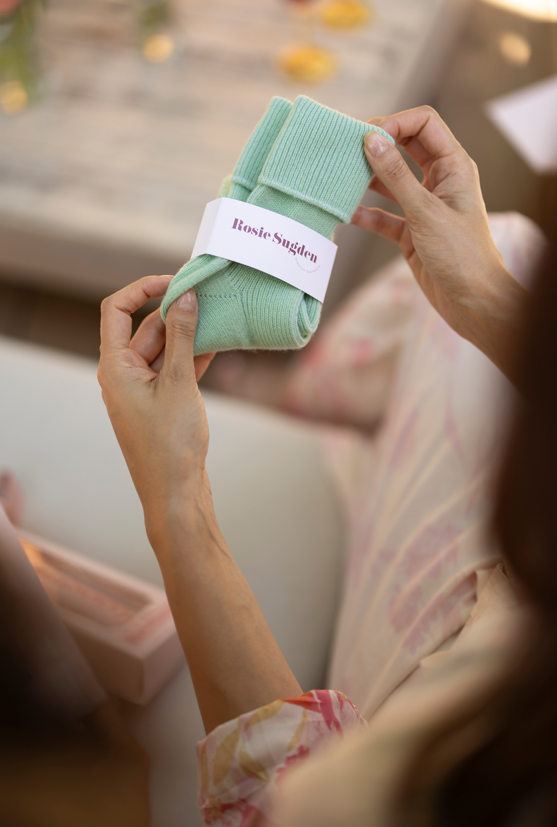 Matcha Cashmere Bed Socks