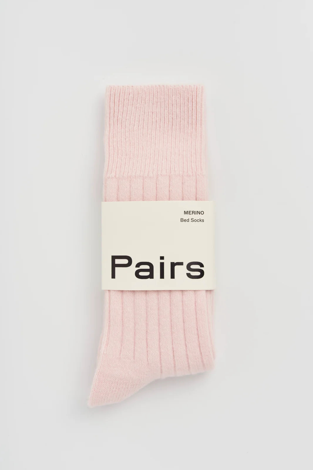 Merino Bed Socks - Frosting Pink
