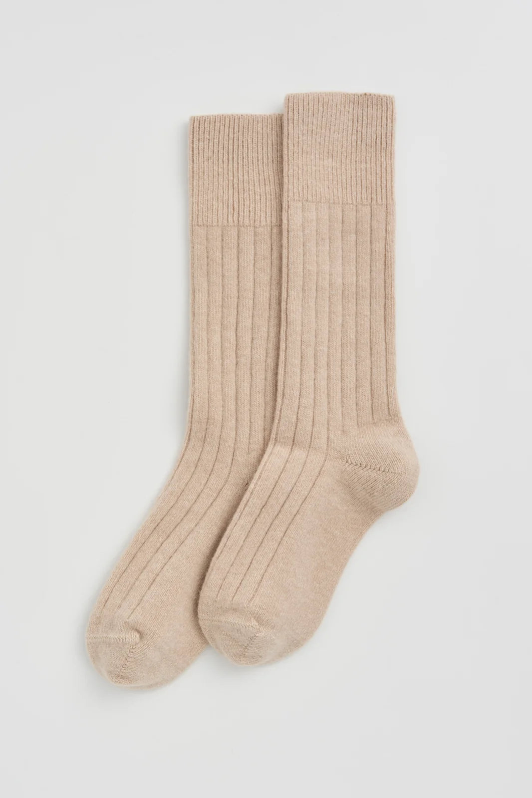 Merino Bed Socks - Milky Tea Beige