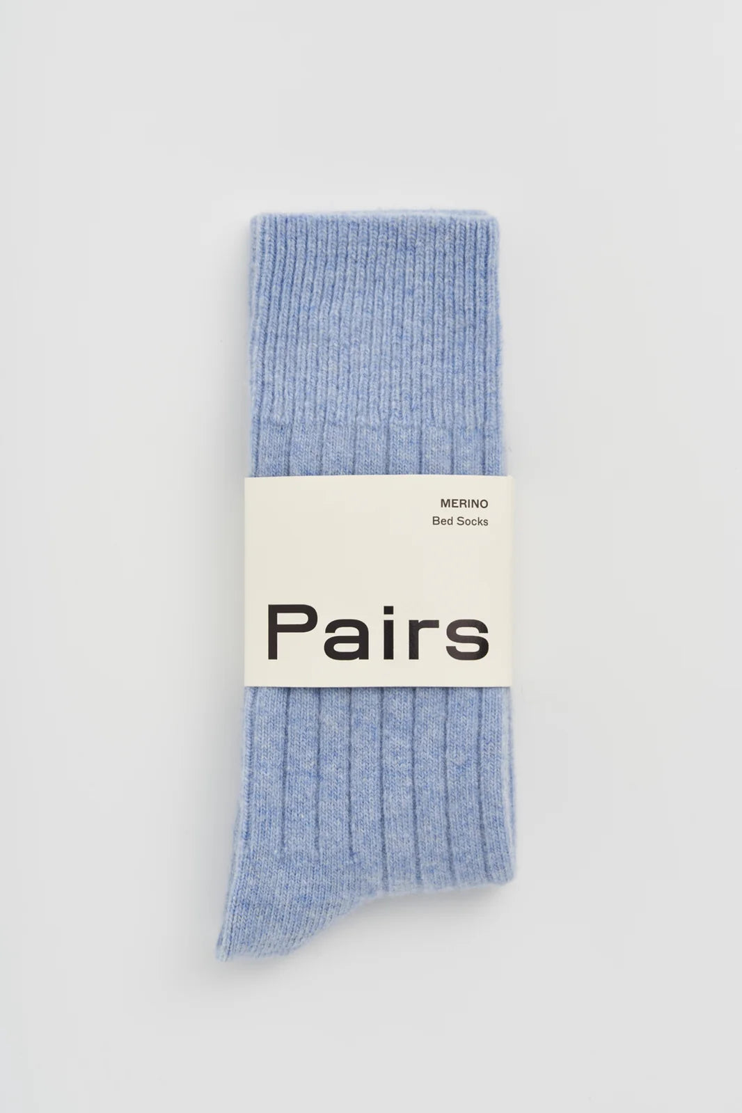 Merino Bed Socks - Morning Blue