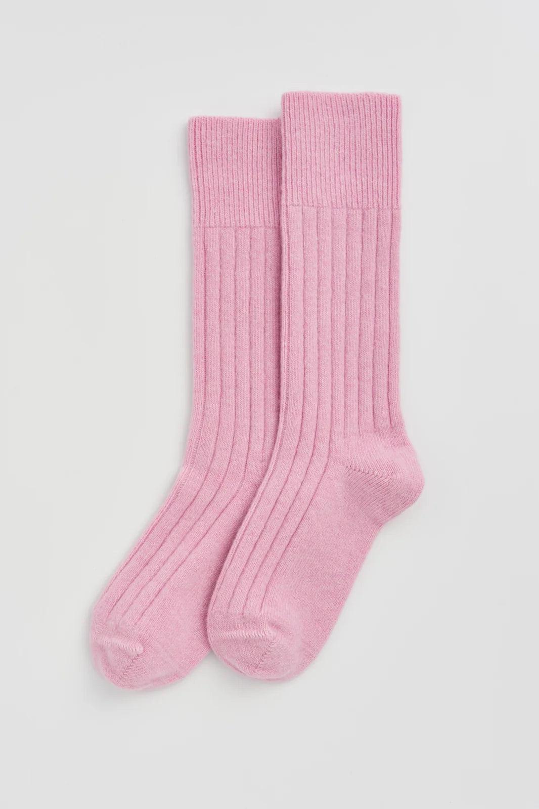 Merino Bed Socks - Sugar Pink