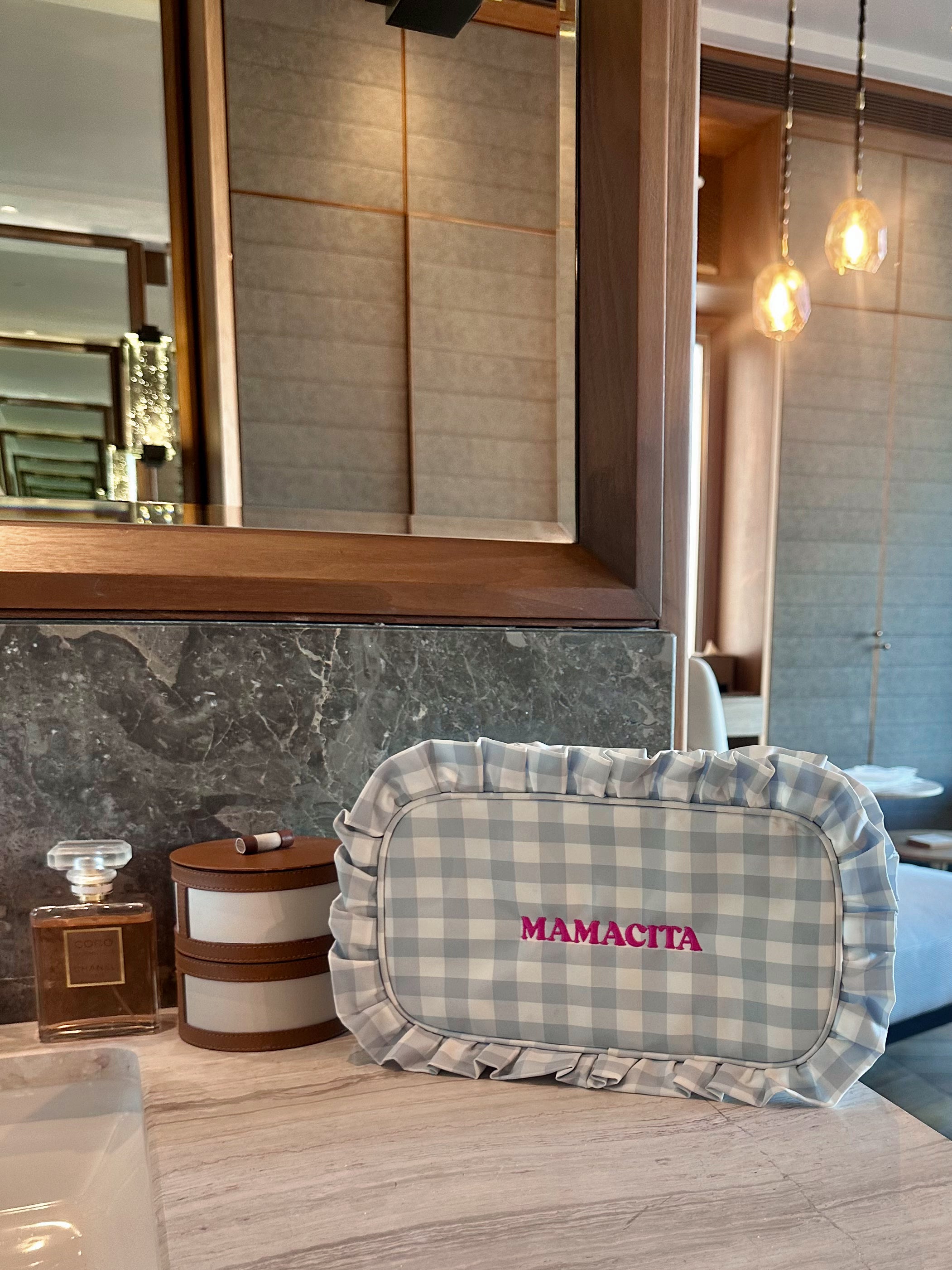 The Personalised Ruffle Washbag