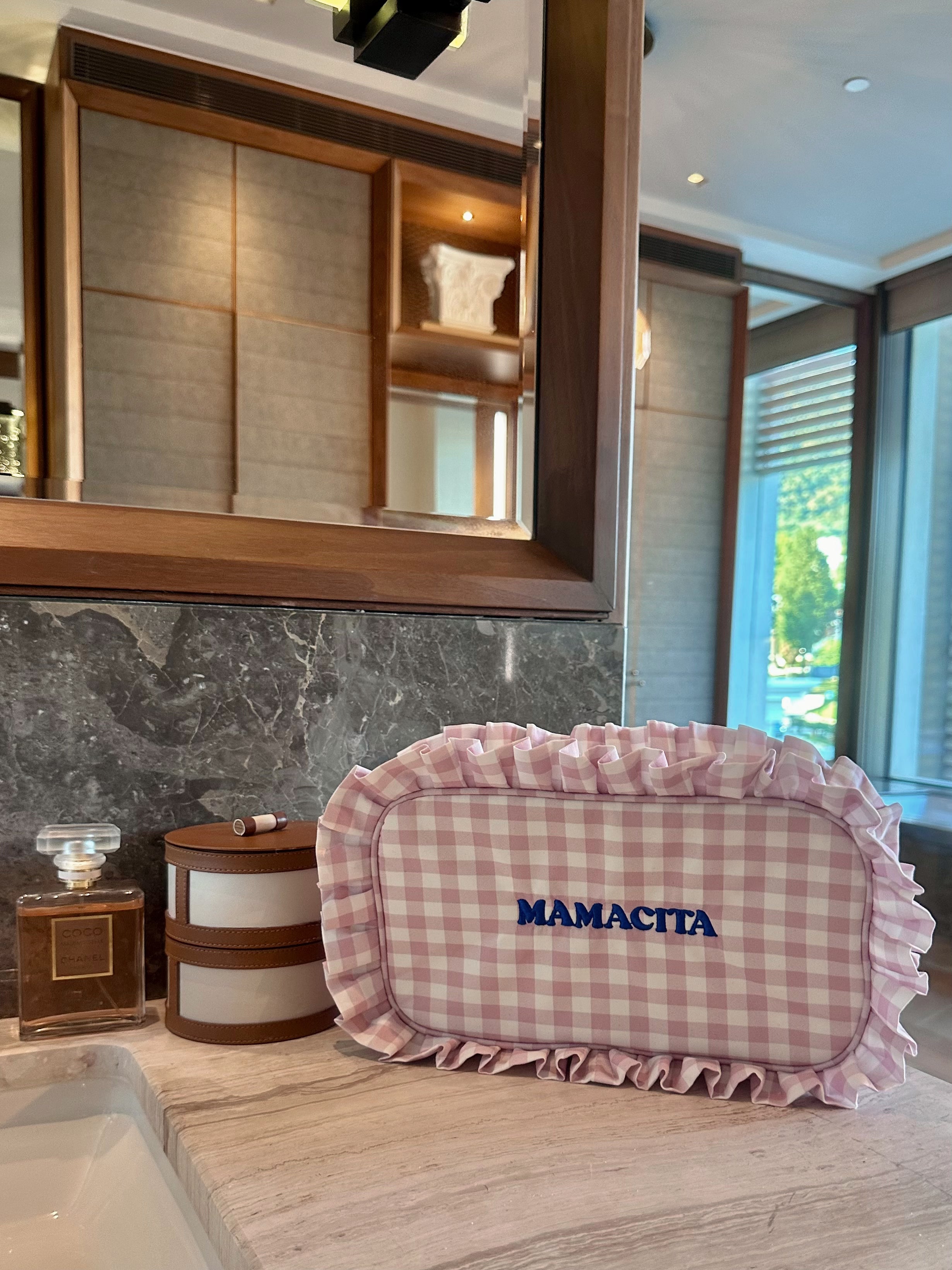 The Personalised Ruffle Washbag