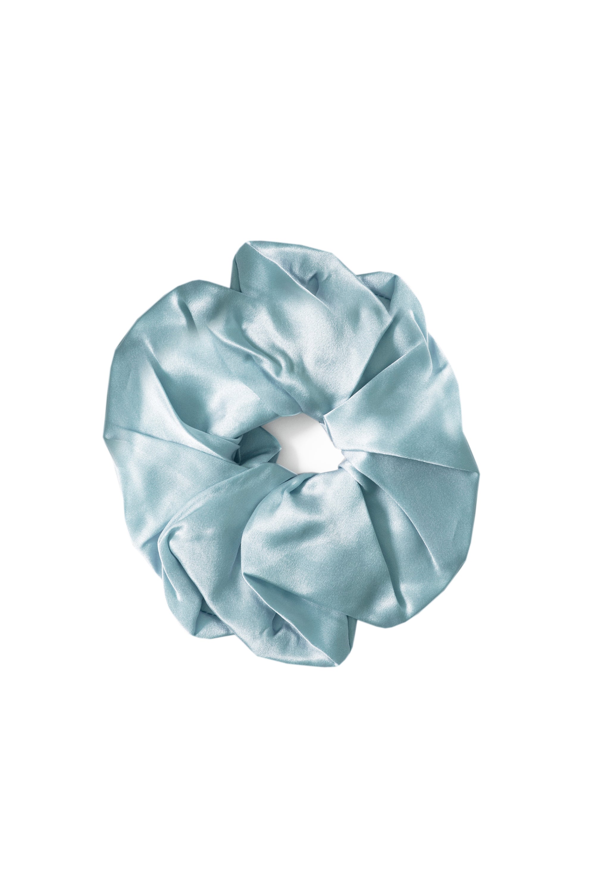 Silk Scrunchie Blue